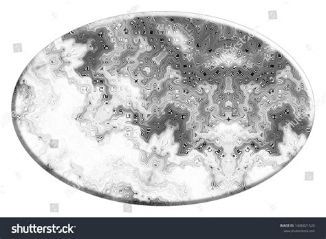 Convex Black White Relief Ellipse Isolated 스톡 일러스트 1406821520 | Shutterstock