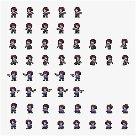 Pixel Art Character Sprite Sheet