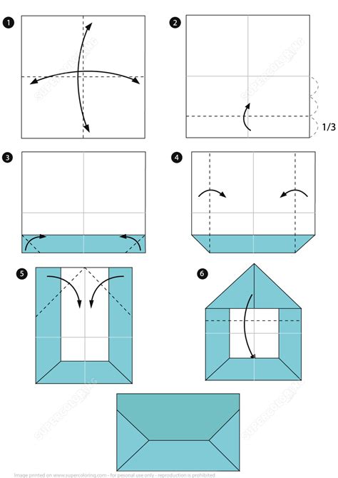 Origami Envelope Easy A4 - teachcreativa.com