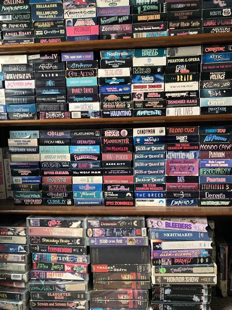 Some of my VHS horror movie collection : r/VHS