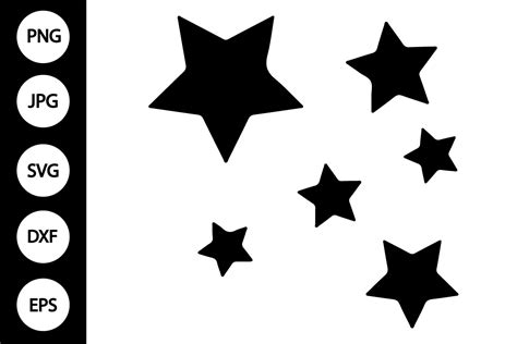 Silhouette Stars SVG, Stars SVG Graphic by MYDIGITALART13 · Creative Fabrica