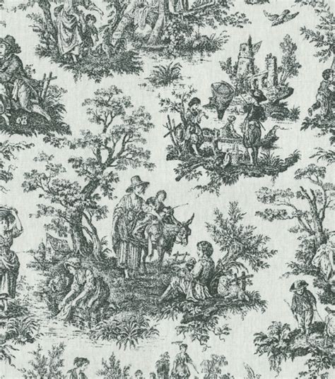 Home Decor Print Fabric-Waverly Rustic Toile Black | JOANN