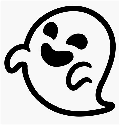 Emoji Clipart Ghost - Ghost Emoji Png, Transparent Png - kindpng