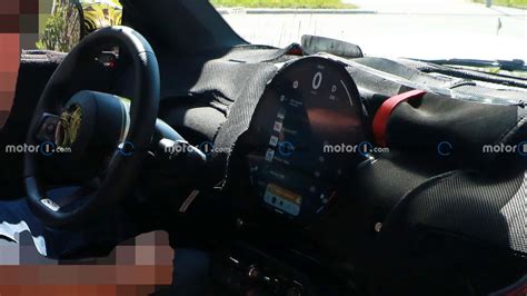 Next-Gen Mini Cooper EV Interior Spy Photos Show Large Round Center Screen