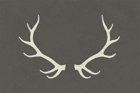 Elk Antlers Silhouette