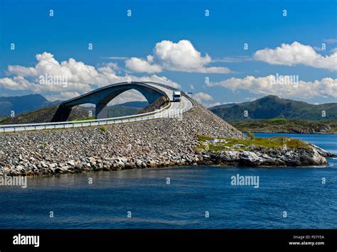 Storseisundet Bridge, Storseisundetbrua, on the Atlantic Road, Atlanterhavsveien, Møre og ...