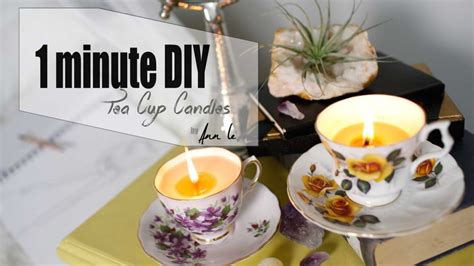 Adorable Antique Tea Cup Candles-1 Minute DIY! - Wise DIY | Wise DIY