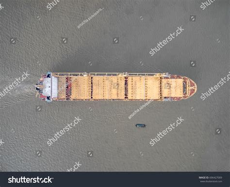 Aerial View Cargo Ship Cargo Container Stock Photo 696427009 | Shutterstock