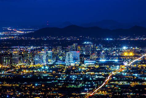 Phoenix Night Lights Photograph by Kyle Field - Pixels