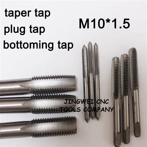 HSS Metric Hand Tap set M10*1.5, Taper and Plug and bottoming tap , 3pcs each size Tapping Screw ...