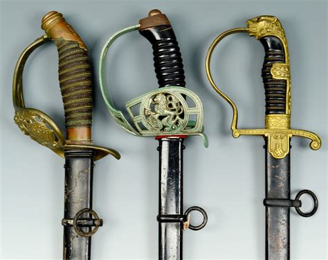 Lot 405: 3 German WWI & WWII Swords | Case Auctions