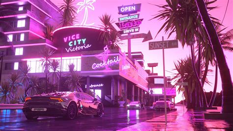 Pink Anime City Wallpapers - Wallpaper Cave