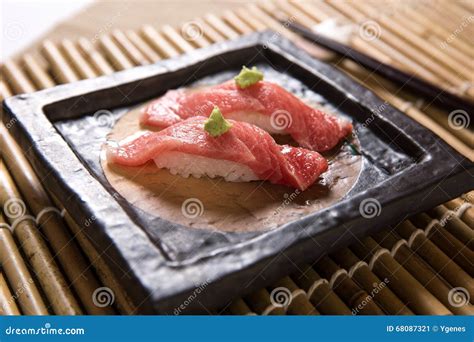 Otoro (Fatty Tuna Belly) Sushi Royalty-Free Stock Photography | CartoonDealer.com #68087639