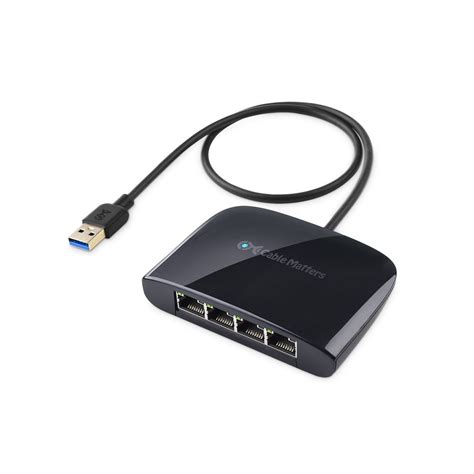 USB-powered 4-port Gigabit Ethernet hub that's also an ASIX AX88179 USB to Ethernet adapter. USB ...