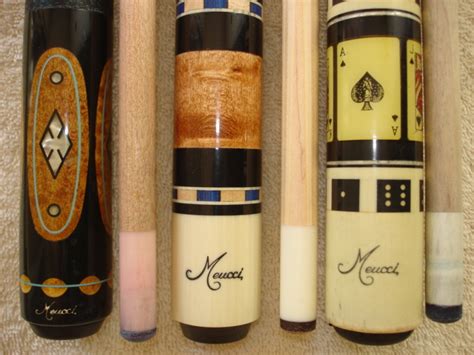 12 Meucci Pool Cues For Sale