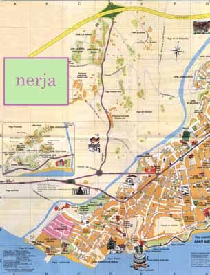 Nerja street map - Strolling around