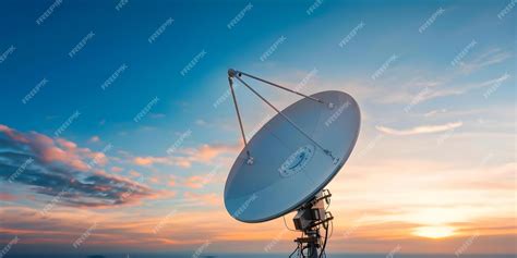 Premium Photo | Overview of Satellite Communication Frequency ...