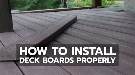 How to Install Deck Boards Properly - YouTube