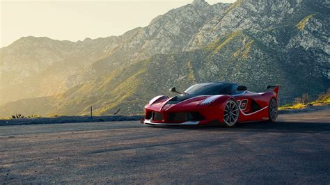 Wallpaper : Ferrari, supercar, sports car, red, mountains 1920x1080 ...