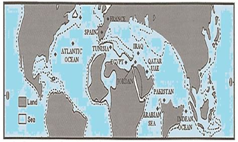 Paleogeographic map of Maastrichtian showing locations of some... | Download Scientific Diagram