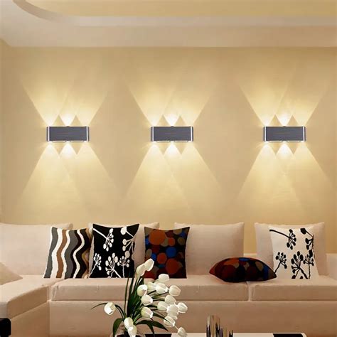 Led wall lamp modern minimalist living room bedroom background decorative lights Hotel KTV ...