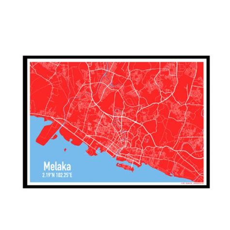 Melaka Street Map - Malaysia - Big Red Chilli