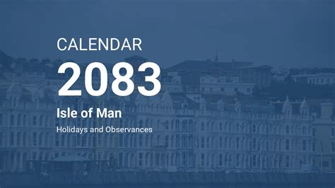 Year 2083 Calendar – Isle of Man