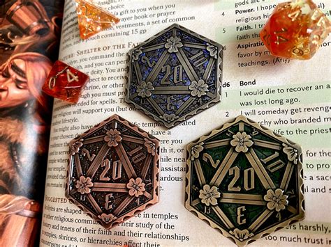 D20 Coin Metal D20 Coin for DND, Dnd Coin for Hero Points or 20 Sided Dice - Etsy