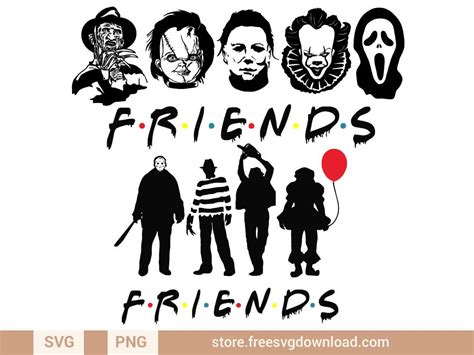 Friends Horror Movie SVG Bundle (FSD-J16) - Store Free SVG Download