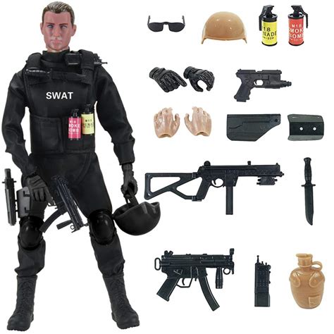 Buy Liberty Imports 12-Inch Special Forces Action Figure Army Man Toy Soldier - 30 Articulation ...