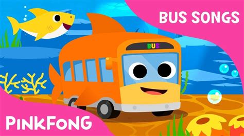 Baby Shark Bus | The shark bus goes round and round | Bus Songs ...