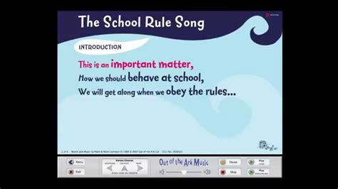 The School Rule Song - Words on Screen™ Original - School Songs - YouTube