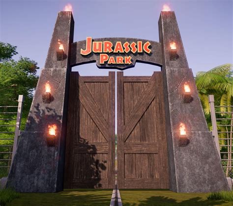 Jurassic Park Gate Wallpapers - Top Free Jurassic Park Gate Backgrounds - WallpaperAccess