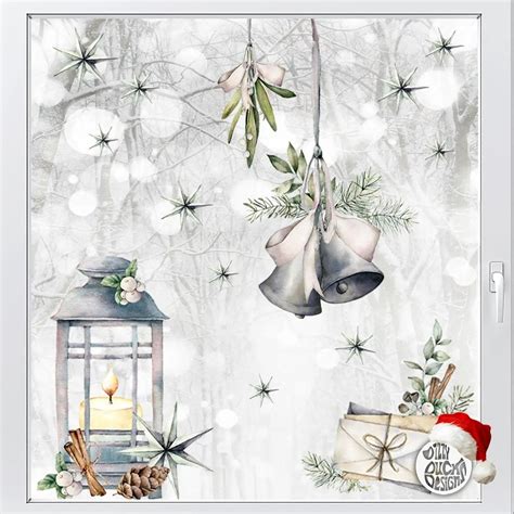 16 Christmas Decoration Window Decals – Dizzy Duck Designs