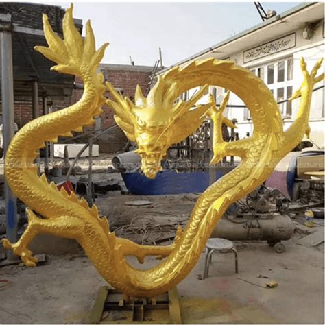 Golden Dragon Statue