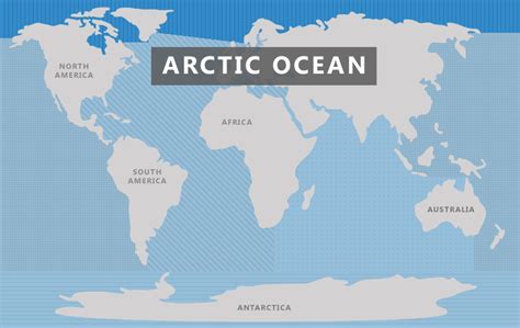 Arctic Ocean World Map