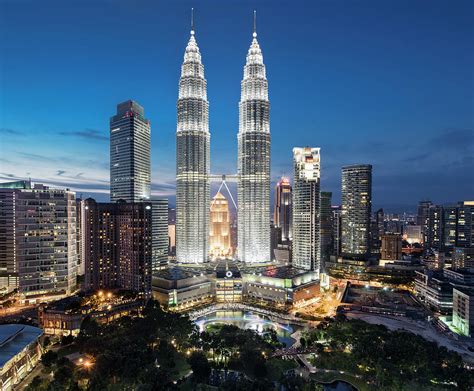 Malaysia, Kuala Lumpur, Petronas Towers #1 by Martin Puddy