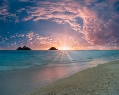 Lanikai Beach Print, Hawaii Sunrise Photo, Lanikai Beach Hawaii Photography, Hawaii Metal/canvas ...