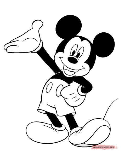 Mickey Mouse Coloring Page Printable