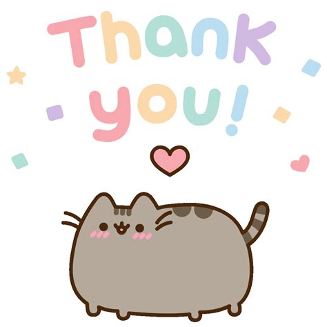 Cat Thank You Sticker by Pusheen for iOS & Android | GIPHY