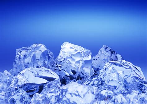 Blue Ice Cubes Wallpaper