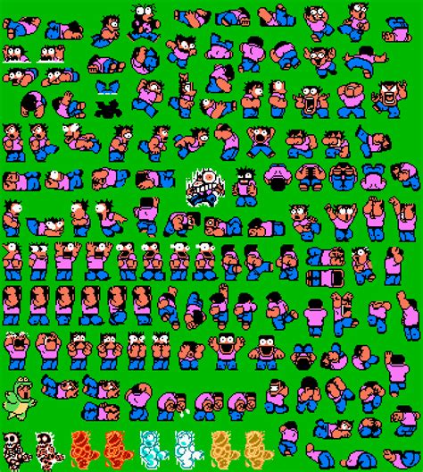 Pixilart - Kunio Kun universal sprites by Tuxedoedabyss03