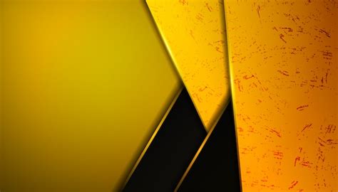 Premium Vector | Abstract yellow metal shapes background