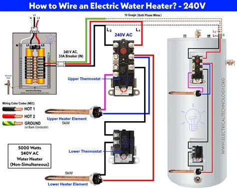 Hot Water Heater Thermostat Settings Diagram Reliance Dual E