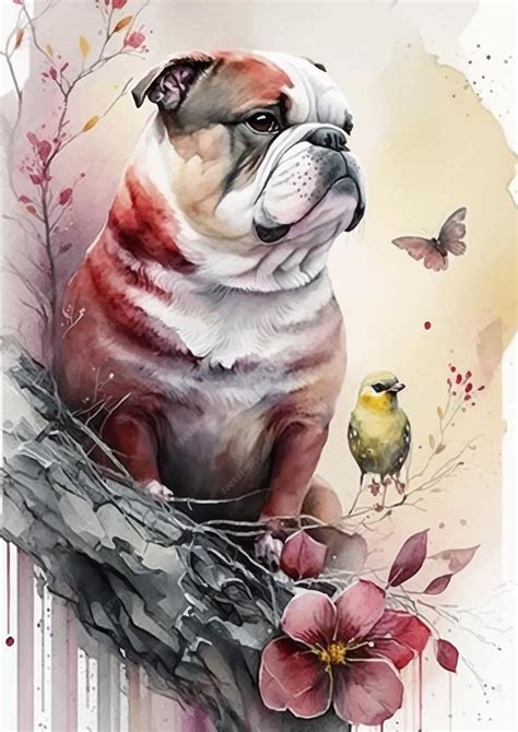 Premium Photo | The perfect pug dog watercolor print for dog lovers