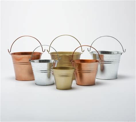 Metal Tin Buckets | Decorative Metal Buckets | Tin Pails | Craftmill ...