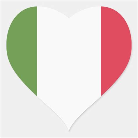 Italy Flag - emoji Twitter Heart Sticker | Zazzle