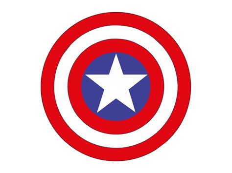 Captain America Shield Vector PNG vector in SVG, PDF, AI, CDR format