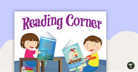 Reading Corner Poster - Kids Reading