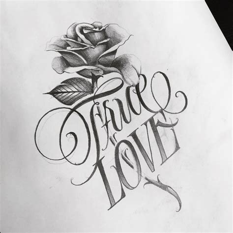 Love Font Tattoos